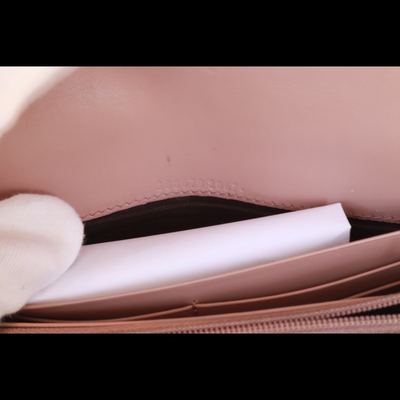 Gucci Pink Guccissima Leather Bow Cont. Wallet - Picture 6 of 12